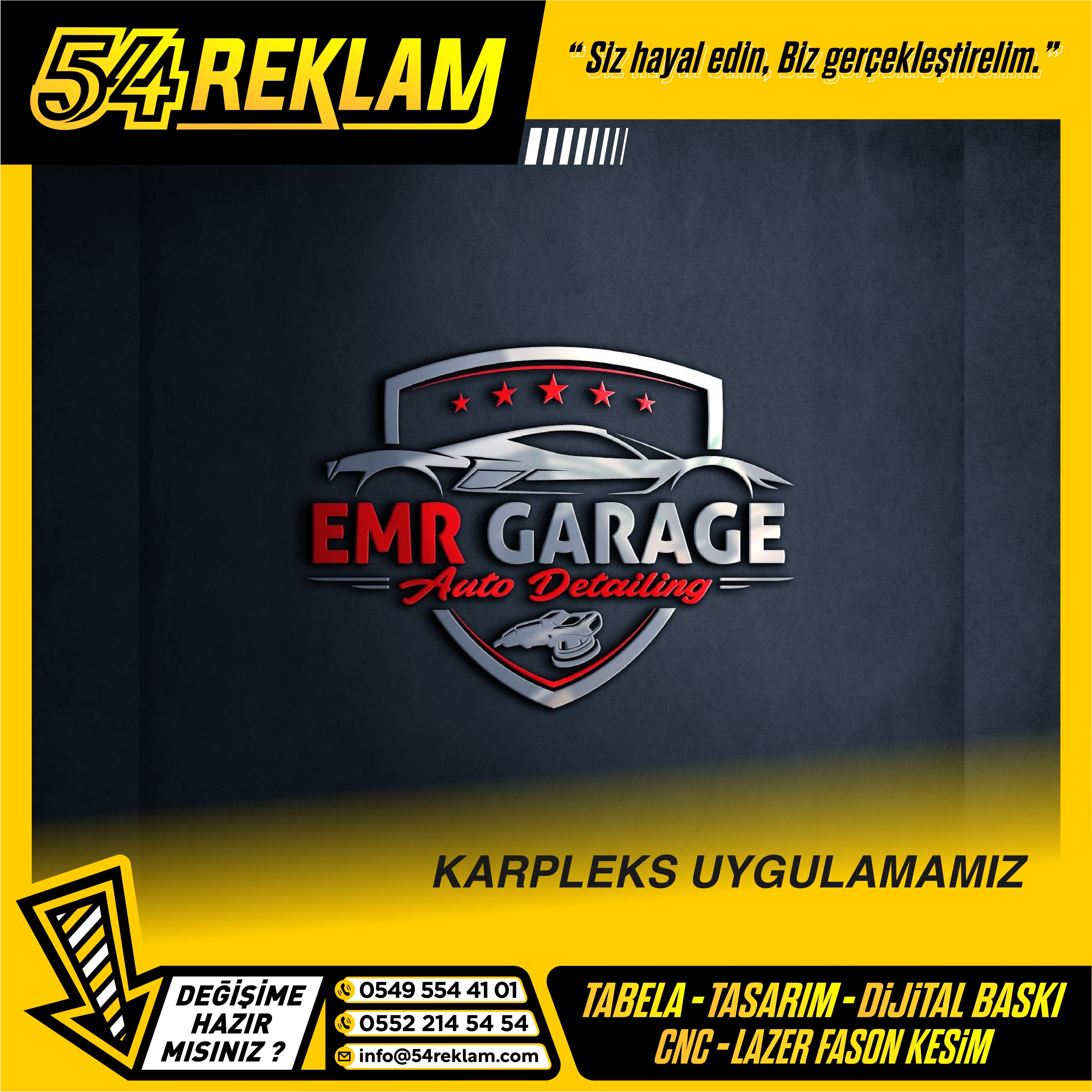 EMR Garage Karpleks Uygulamamız